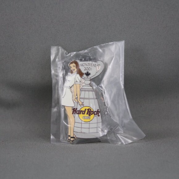 Grey Cup Pin (VTG) - 2001 Grey Cup Cup and Pretty Lady - Inlaid Pin - Picture 3 of 3